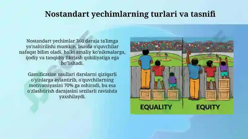 Ta'lim sifatini oshirish uchun nostandart qarorlardan foydalanish 4
