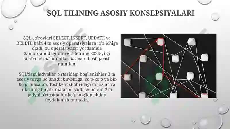 Relational ma'lumotlar bazalari (SQL) asosiy konseptlari 4