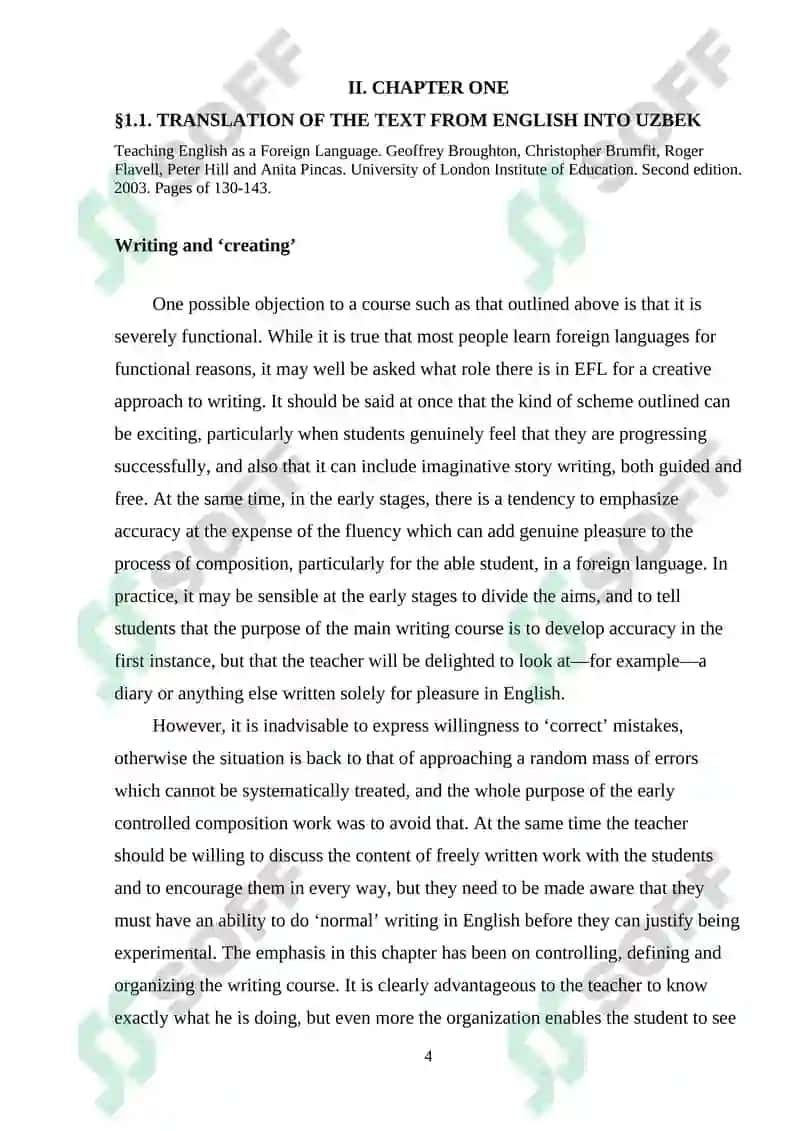 English Language Teaching Methodology 4