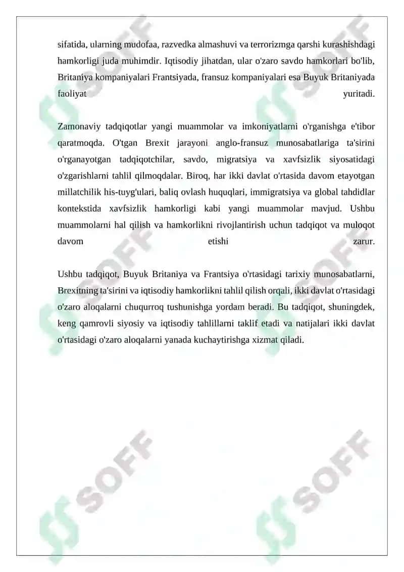 Buyuk Britaniya va Frantsiya Munosabatlari 4