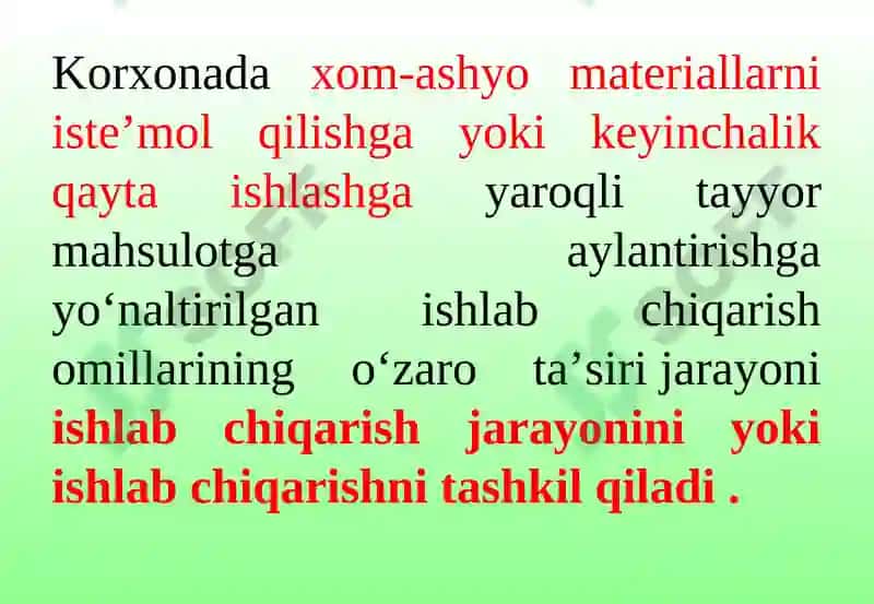 VI- MAVZU.KORXONADA ISHLAB CHIQARISHNI TASHKIL ETISH 4