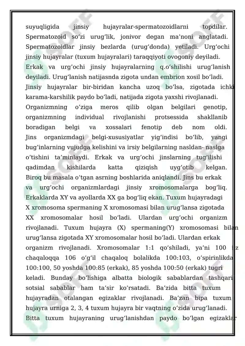 IRSIY KASALLIKLAR KLASSIFIKATSIYASI. TIBBIY GENETIK MASLAHAT 4