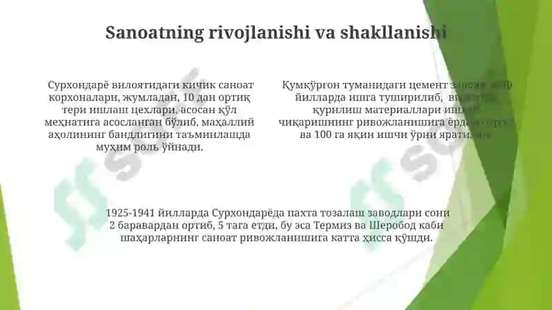 Surxondaryo viloyatining 1925-1941 yillardagi ijtimoiy-iqtisodiy hayoti 4