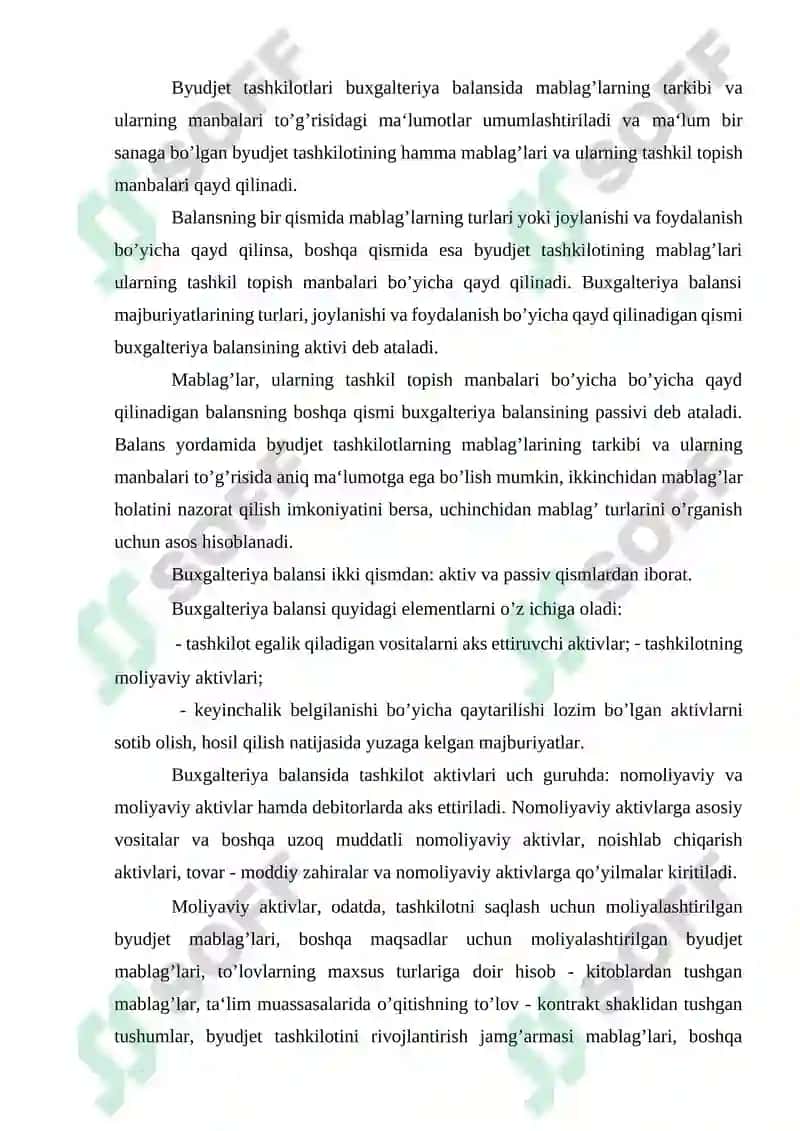 Byudjet tashkiilotlari buxgalteriya balansi 4