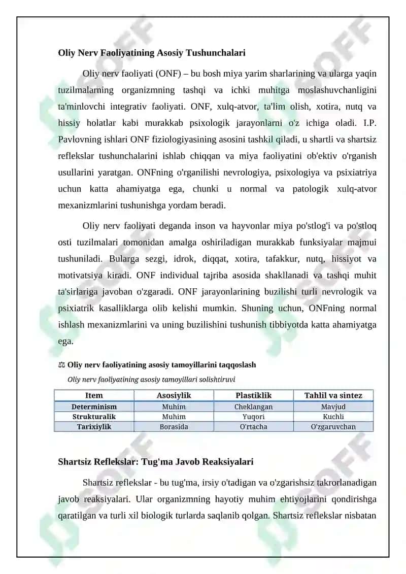 Oliy nerv faoliyatining asosiy qonuniyatlari 4