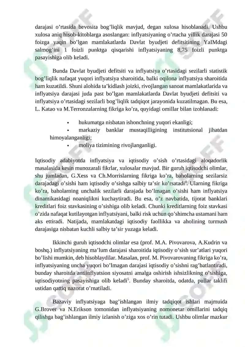 Inflatsiya mohiyati va turlari 4