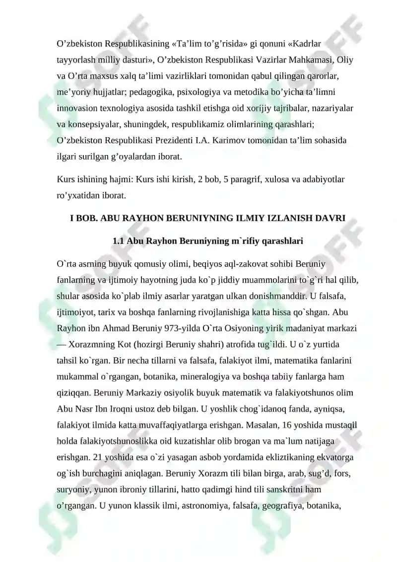 ABU RAYHON BERUNIYNING ILMIY MEROSLARI 4