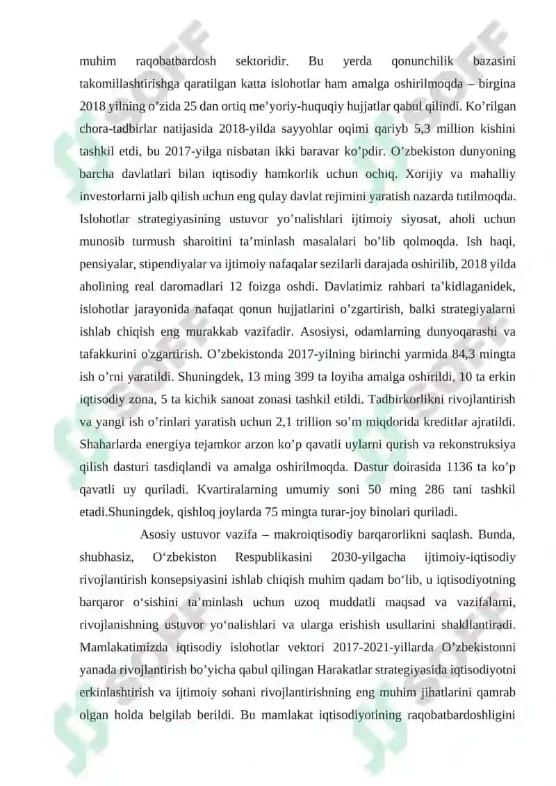 O’zbekistonda ijtimoiy sohada amalga oshirilayotgan o’zgarishlar mazmun va mohiyati 4
