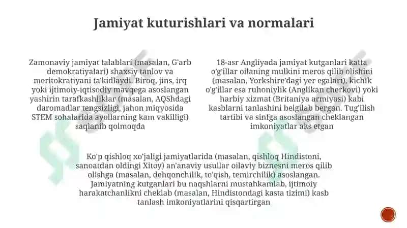 Shaxsiy Qobiliyat va Ko'nikmalar 4