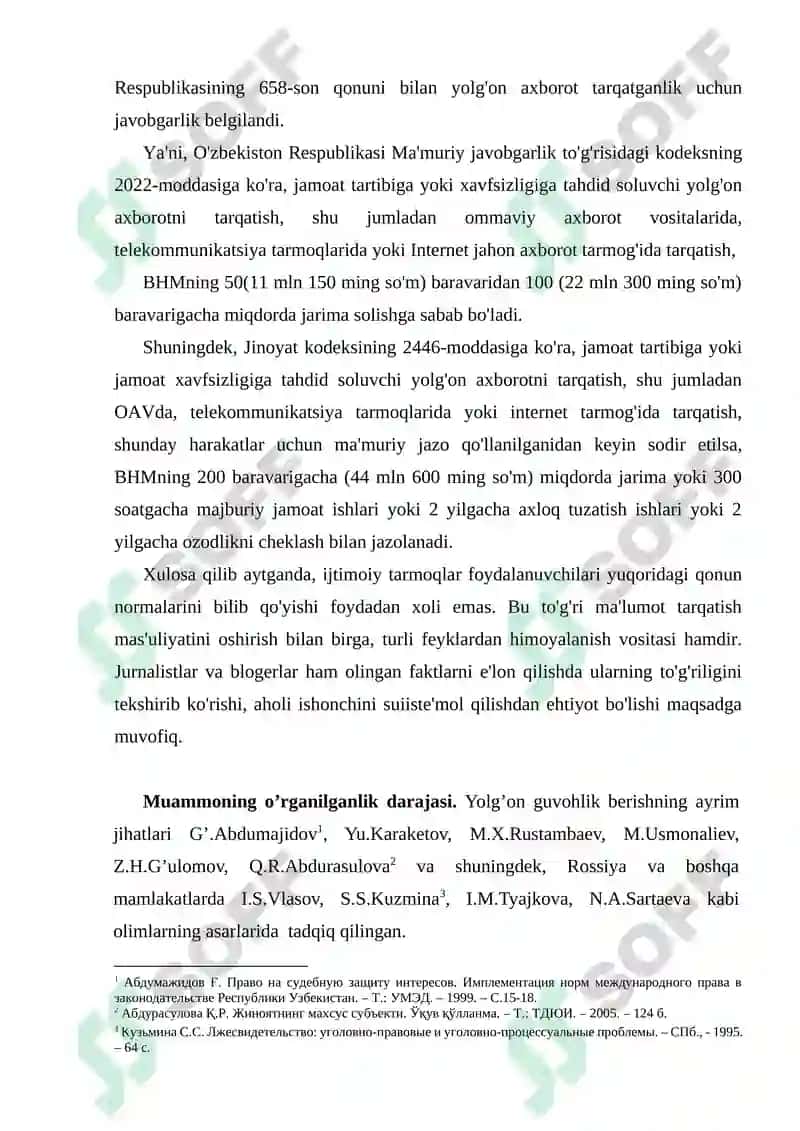 Yolg‘on Xabar Berishning Jinoiy-Huquqiy Xususiyatlari 4