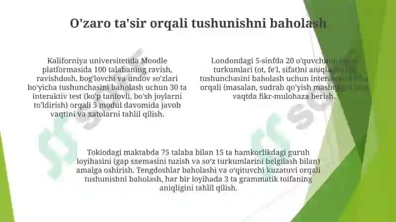 Ot sôz turkumini ôrganishda interfaol usullarni qóllash 4