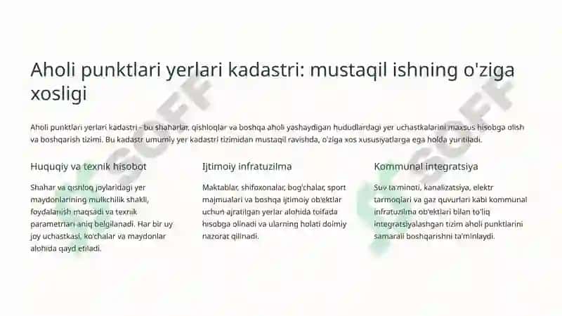 Yer Maydonlarining Raqamli Kadastri va Topografik Xaritalar 4