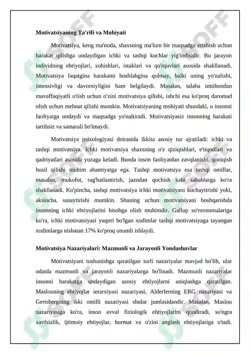 Motivatsiya haqida umumiy tushuncha 4