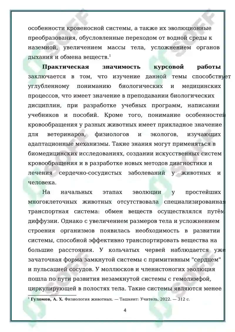 Строение и эволюция кровеносной системы животных 4