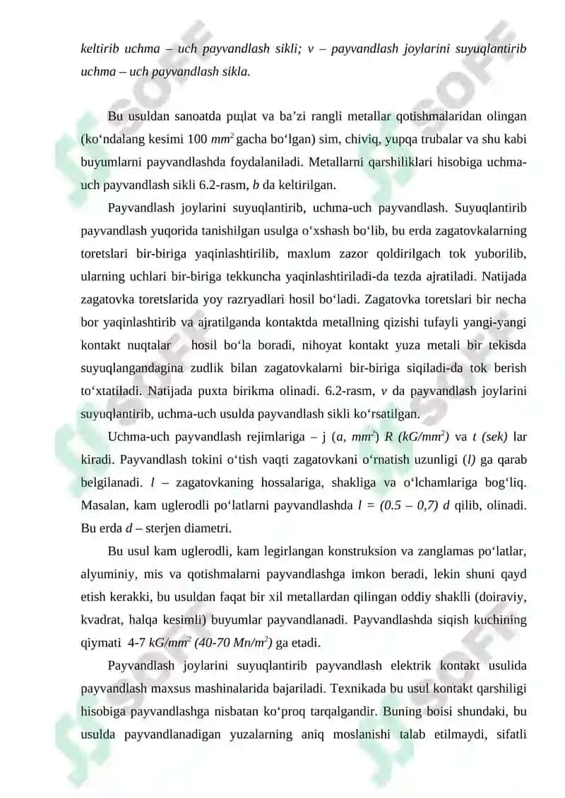Temomexanik va mexanik payvandlash usullari 4