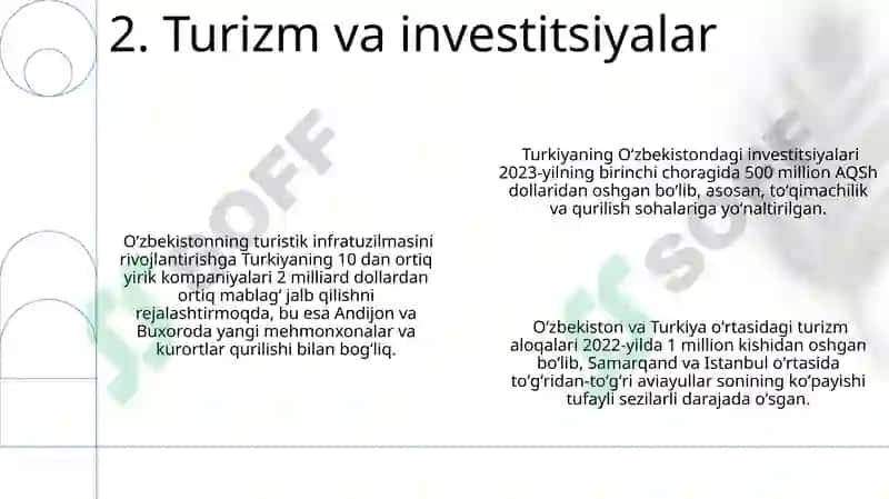 Oʻzbekiston va Turkiya oʻrtasidagi xalqaro hamkorlik va diplomatik munosabatlar 4