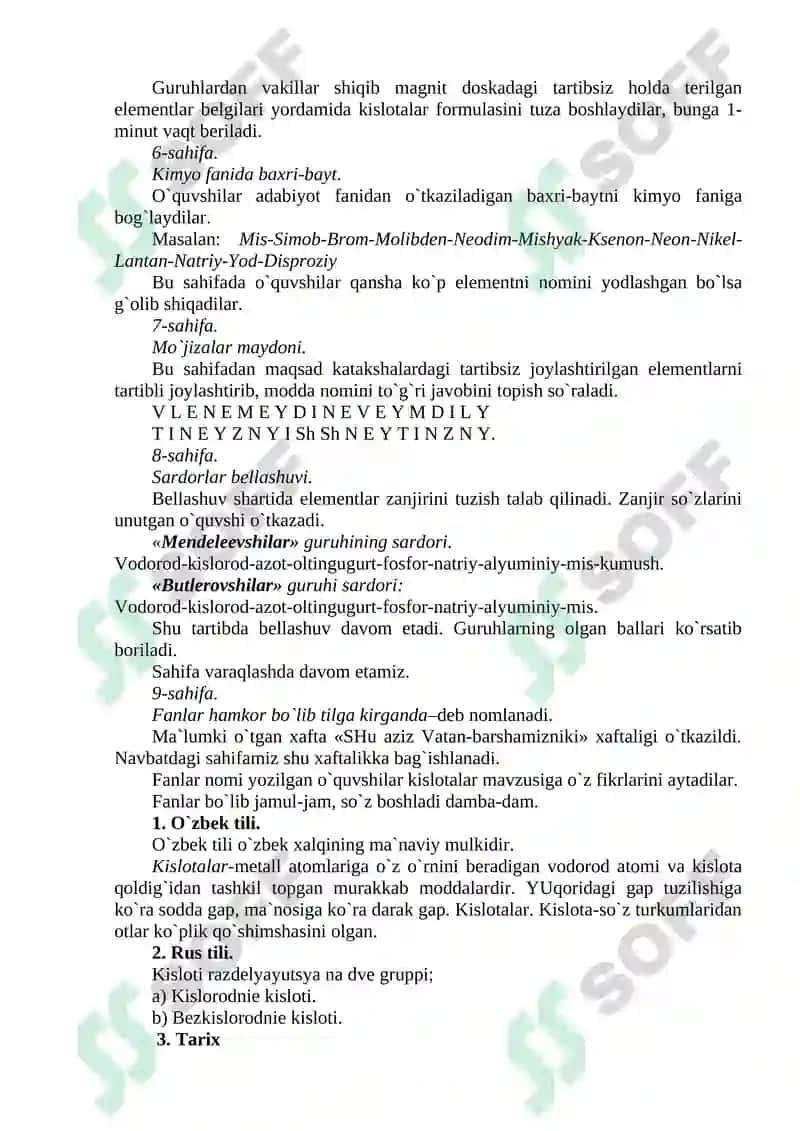 Kimyoda mavzularni o‘qitishga innovatsion-interaktiv o‘qitish metodlarini joriy qilish 4