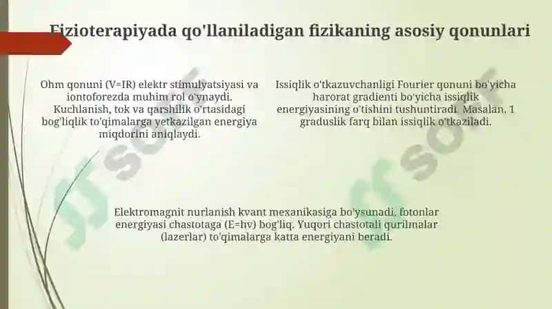Past va yuqori chastatali fiziotirovetik aparattlar 4