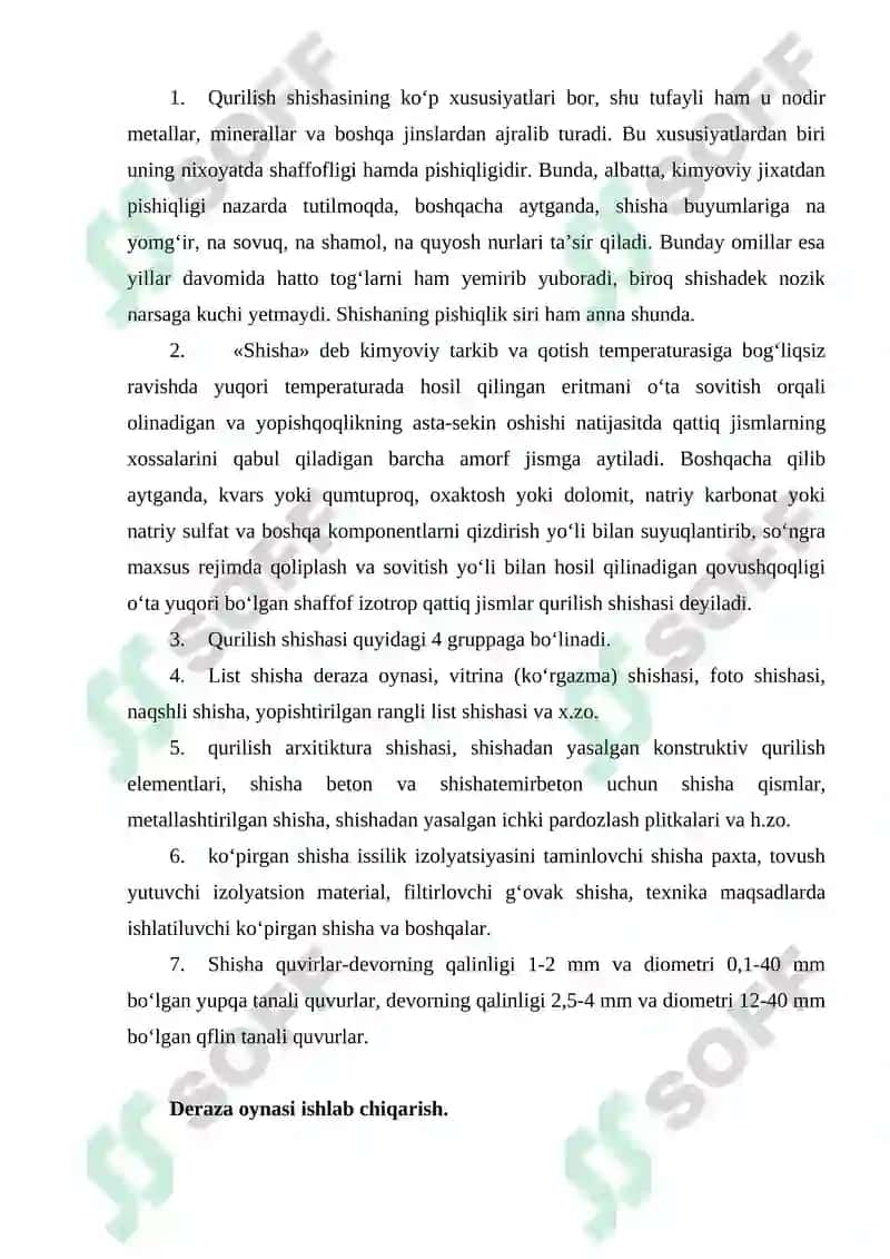 Shisha ishlab chiqarish texnologiyasi 4