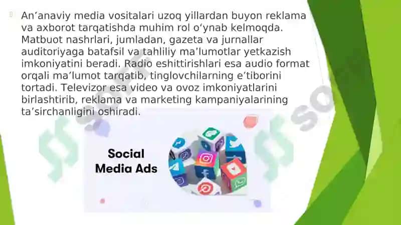 Media vositalarida reklama va marketing 4