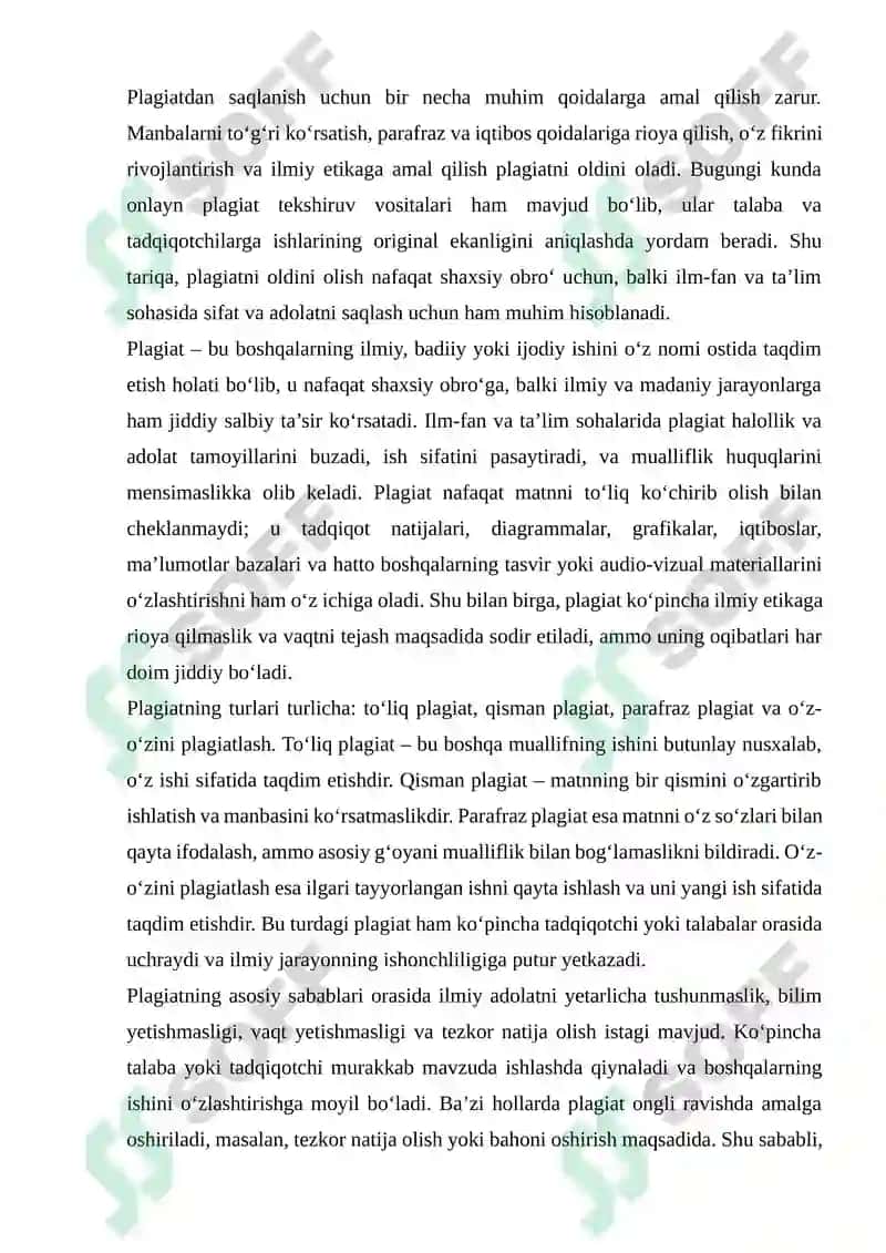 Plagiat va uning salbiy oqibatlari 4