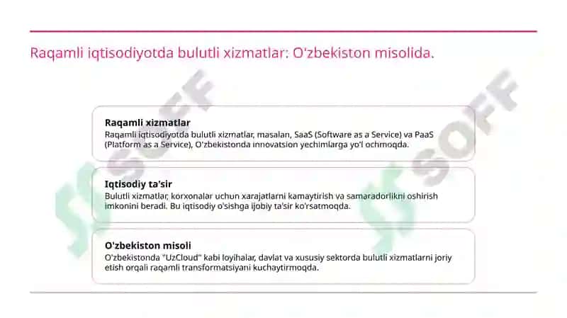Bulutli texnologiyalar va iqtisodiy o'sish 4