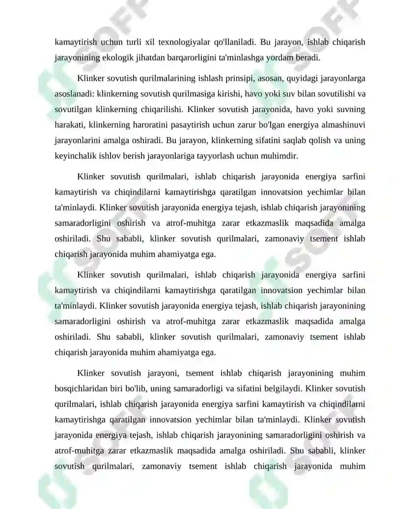 Ks-75 markali klinker sovutish qurilmasi yuritmasi loyixasi 4