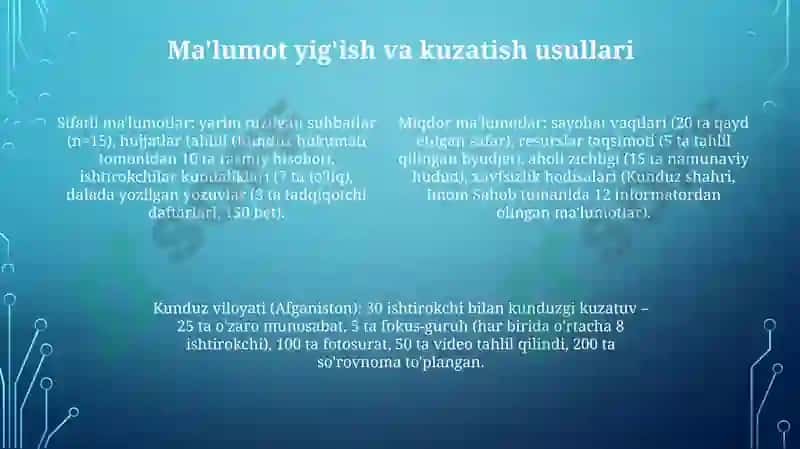 Kunduzgi sayrni tashkil etilishini kuzatish 4