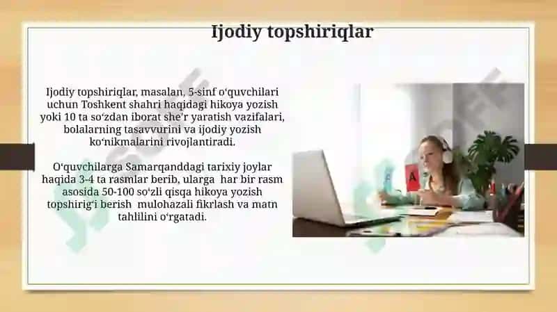 O'qish darslarida matnlar ustida ishlash 4