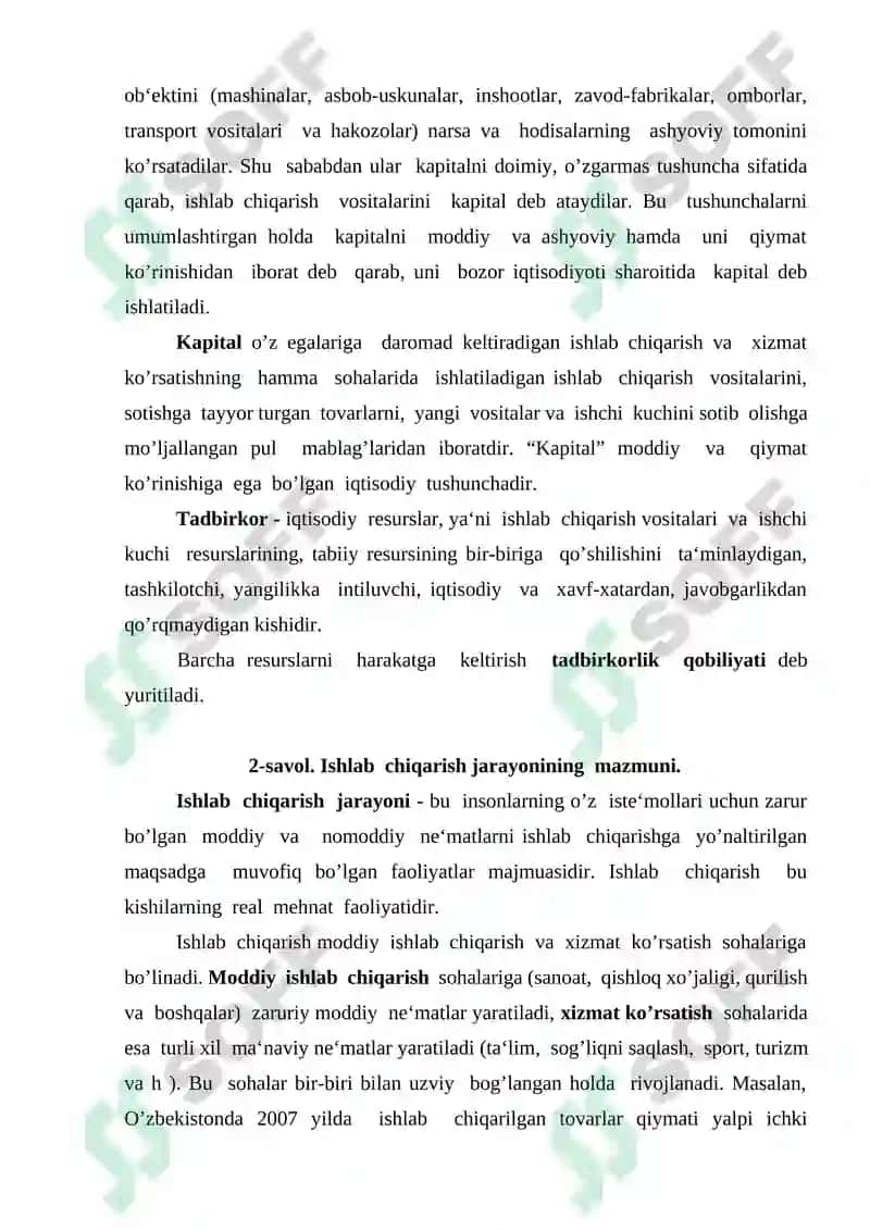 Ishlab  chiqarish  jarayoni va uning  natijalari 4