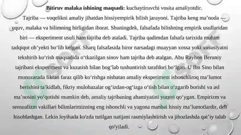 TABIIY FANLARNI O‘QITISHDA QIZIQARLI TAJRIBA VA KUZATISHLARNI AMALGA OSHIRISH METODIKASI 4