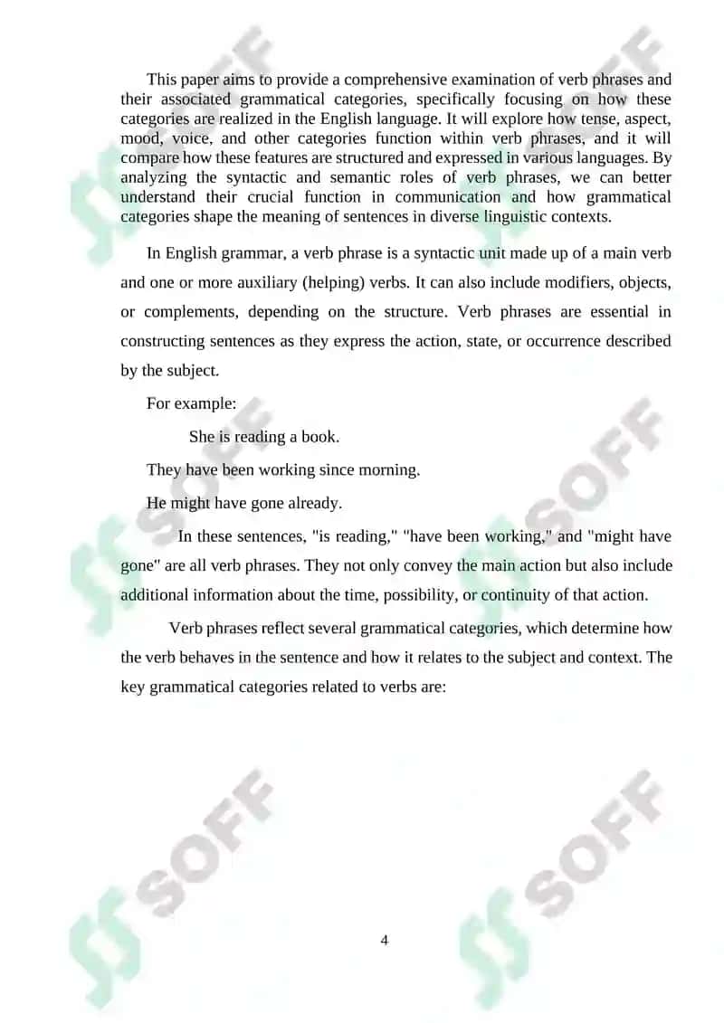 COURSE WORK ON LEARNING LANGUAGE ASPECT 4