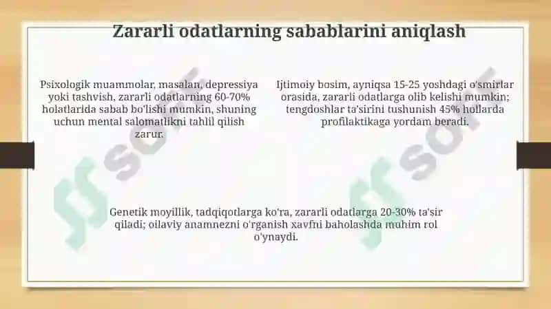 Zararli odatlardan saqlanish va oldini olish usullari 4