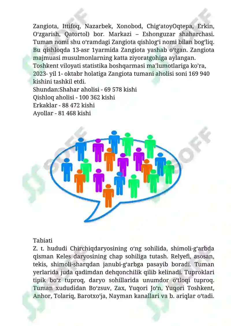 ZANGIOTA TUMANI YERLARIDAN FOYDALANISHNING HOZIRGI HOLATI 4
