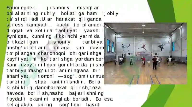 Kuni uzaytirilgan guruhlarda jismoniy tarbiya mashg‘ulotlari tashkil qilish va o‘tkazish 4