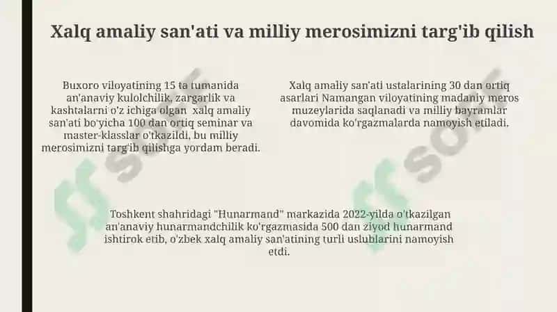 Madaniy turizm va xalq hunarmandchiligi 4