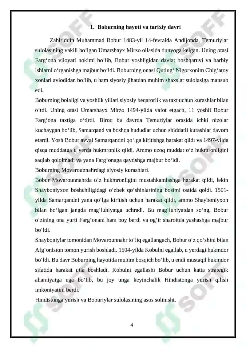Zahiriddin Muhammad Bobur 4