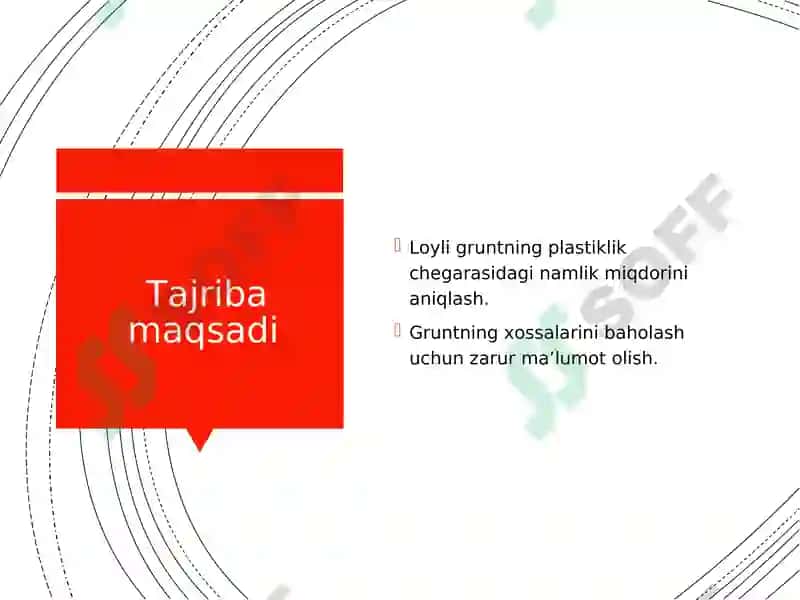Gruntlar mexanikasi fanidan tagdimot loyiha 4