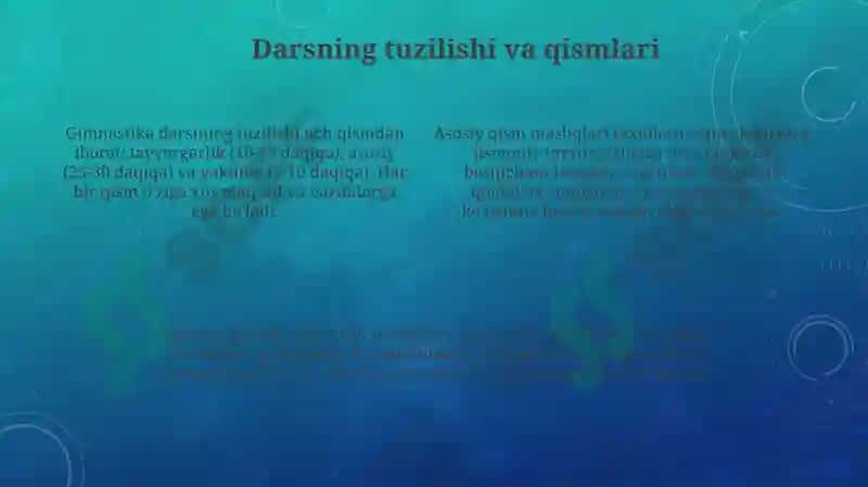Gimnastikadarslarinitashkelqilishvao'tkazish 4