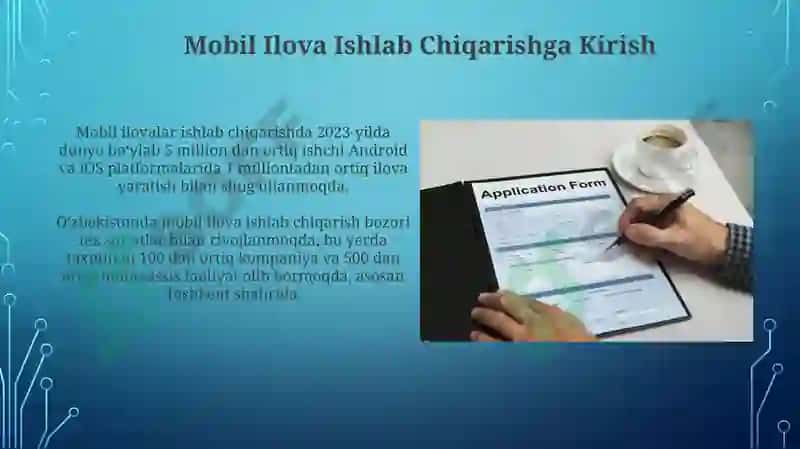 Mobil ilovalarning texnik va dasturiy ta'minotini yaratish 4