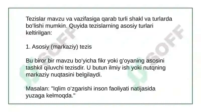 Tezis turlari 4