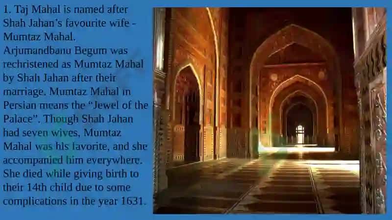 FACTS ABOUT TAJMAHAL 4