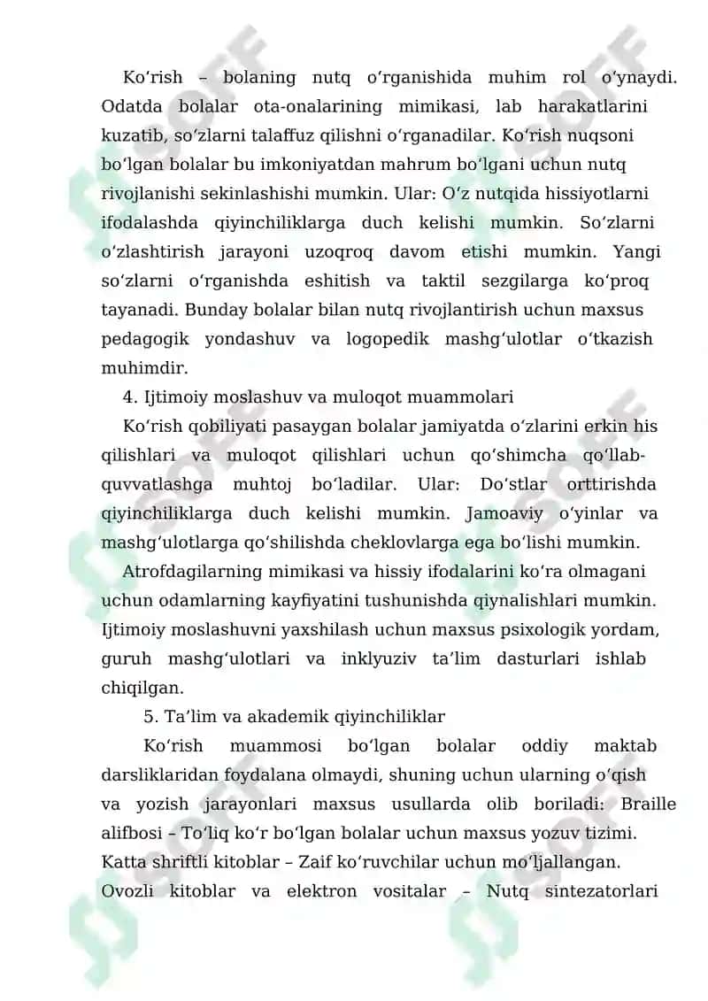 Ko‘rishda nuhsonlari bo‘lgan bolalar 4