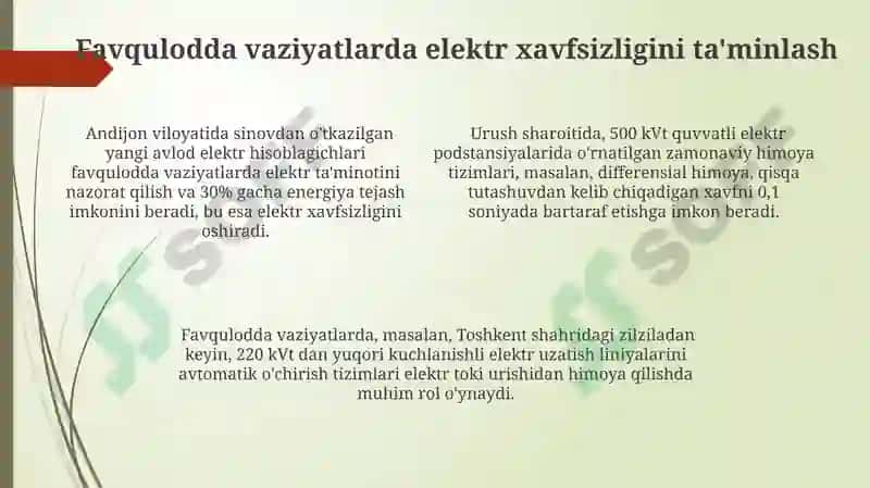 Urush Vaqtidagi Fuqaro Muhofazasi: Elektr Xavfsizligi 4