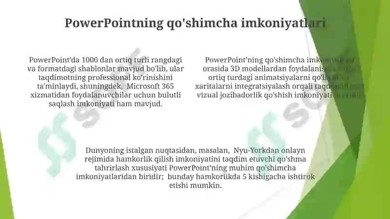 Power point ish oynasi va imkoniyatlari 4
