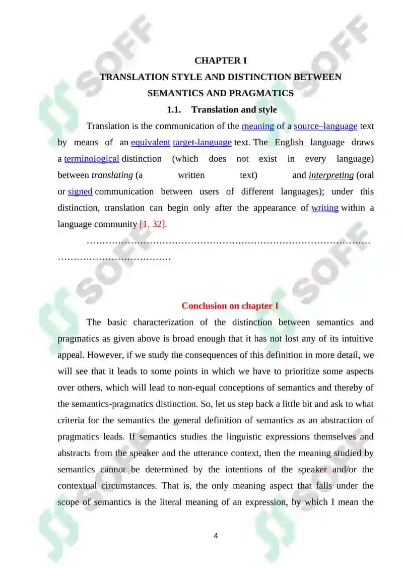 PRAGMATIC PROBLEMS OF TRANSLATION 4