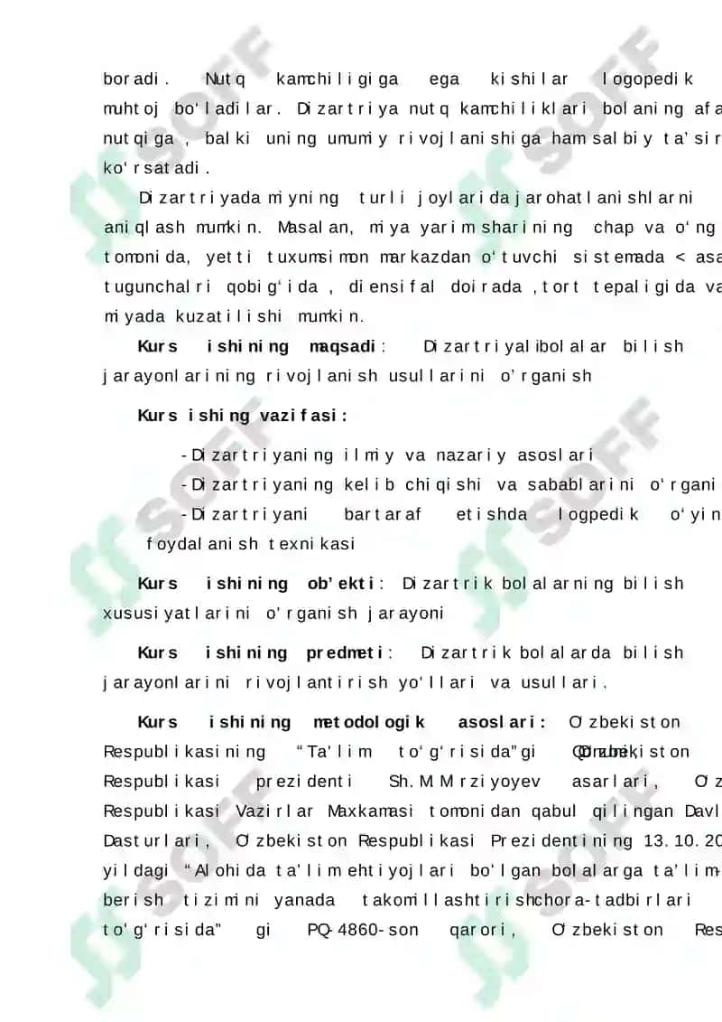 Dizartriyali bolalar bilish jarayonlarining rivojlanish usullari 4