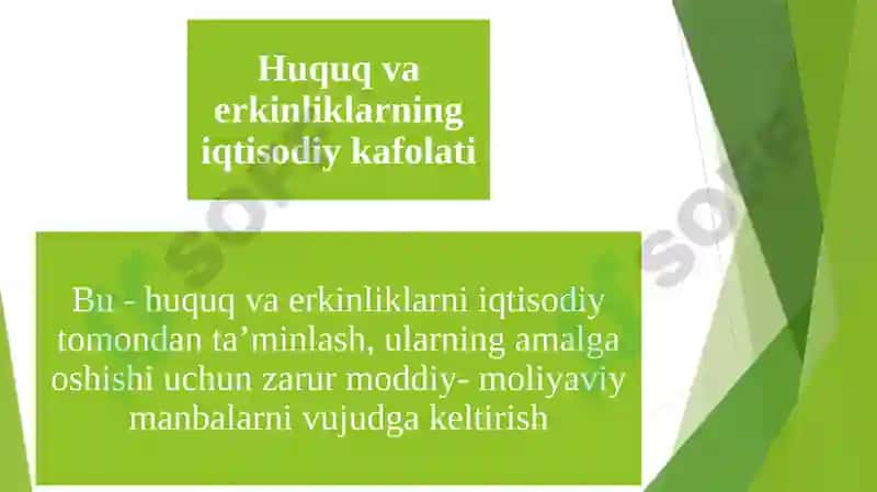 Huquq va erkinliklar kafolatlari 4