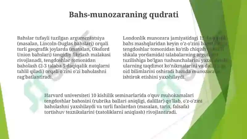 Bahs va Munozara San'ati 4