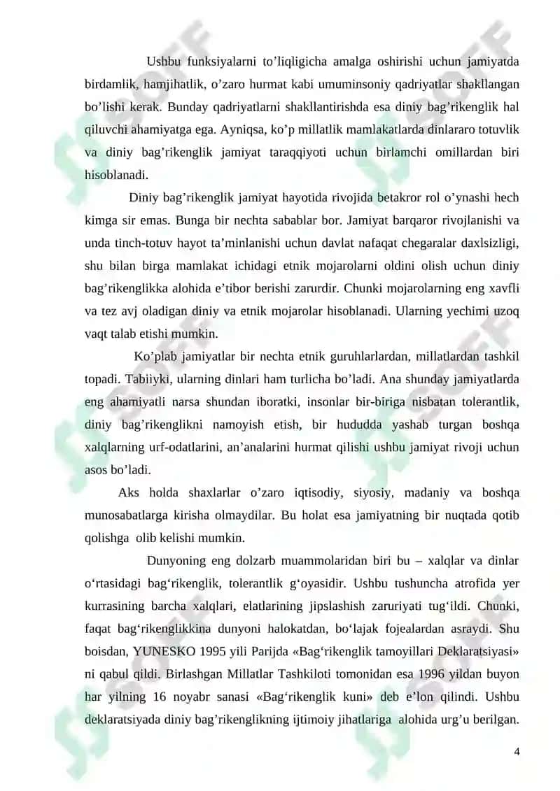 Dinlararo bag’rikenglik tolirantlik 4